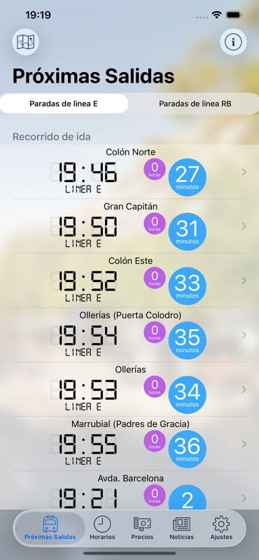 Captura de estimaciones en UCObus
